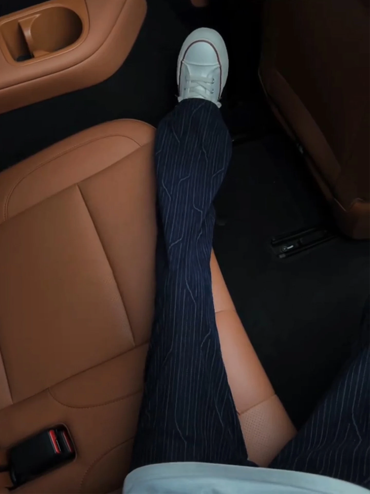 Men's Summer Thin Checkered Dyeing Stripe Micro Flare Pants American Style Casual Straight Leg Velvet Pants Breathable Slimming