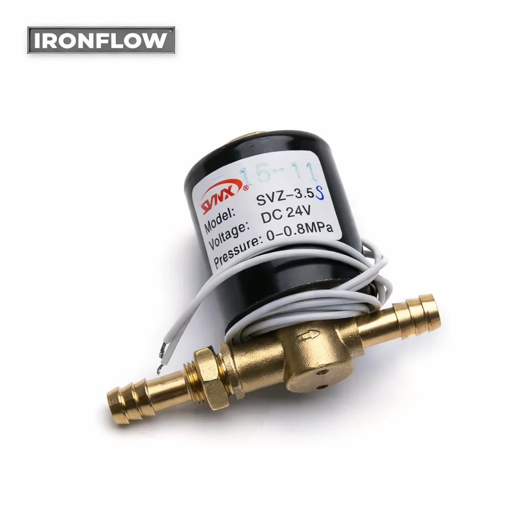 SVZ-3.5S Brass 6mm 8mm Connector 2 Way Welding Machines Solenoid Valve DC 24V AC36V AC220V 0-0.8Mpa without buckle SVZ-3.5