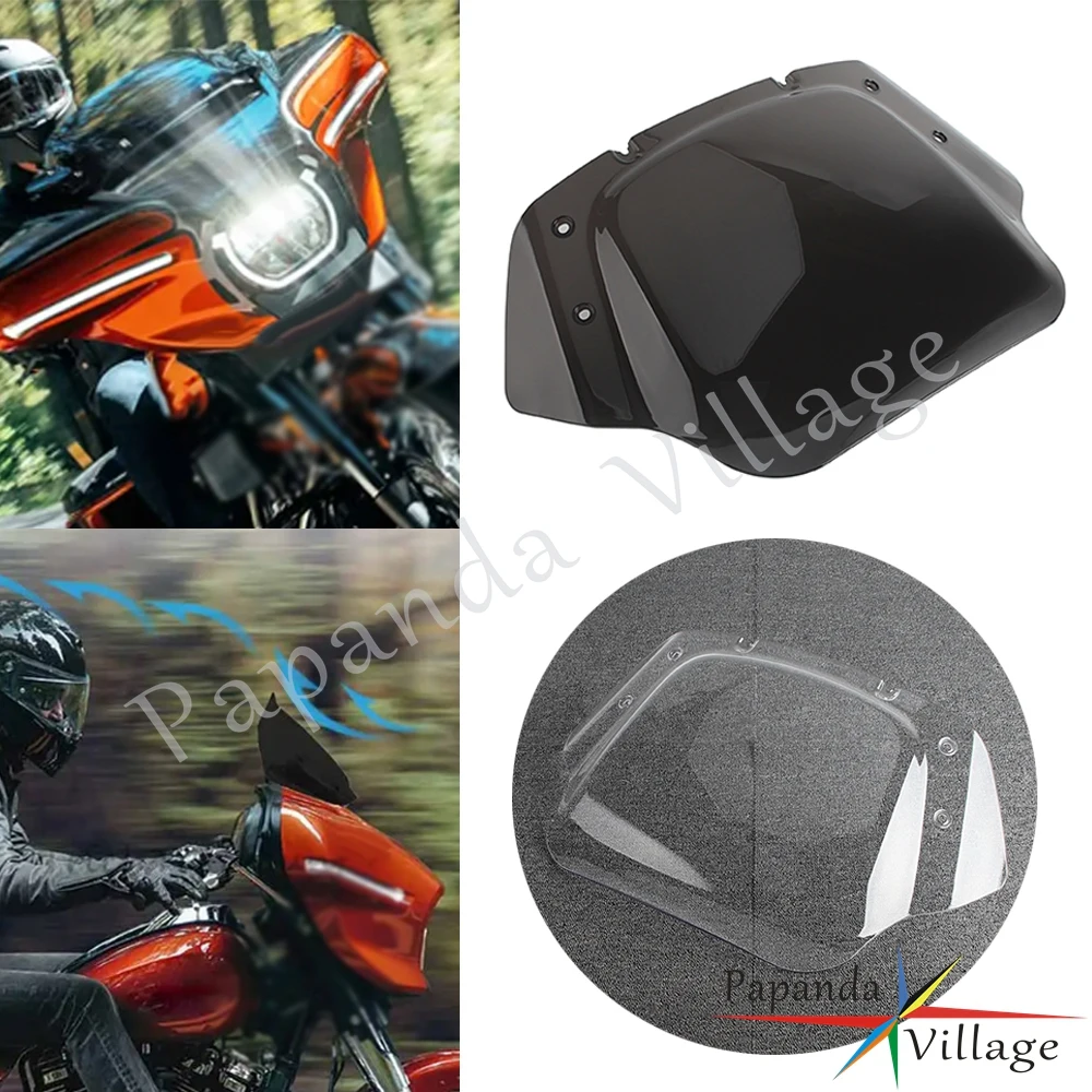 

For Harley Road Glide CVO 2023-2024 Front Upper Fairing Windshield Wind deflector Cowling Windscreen Motorcycle Windshield Parts