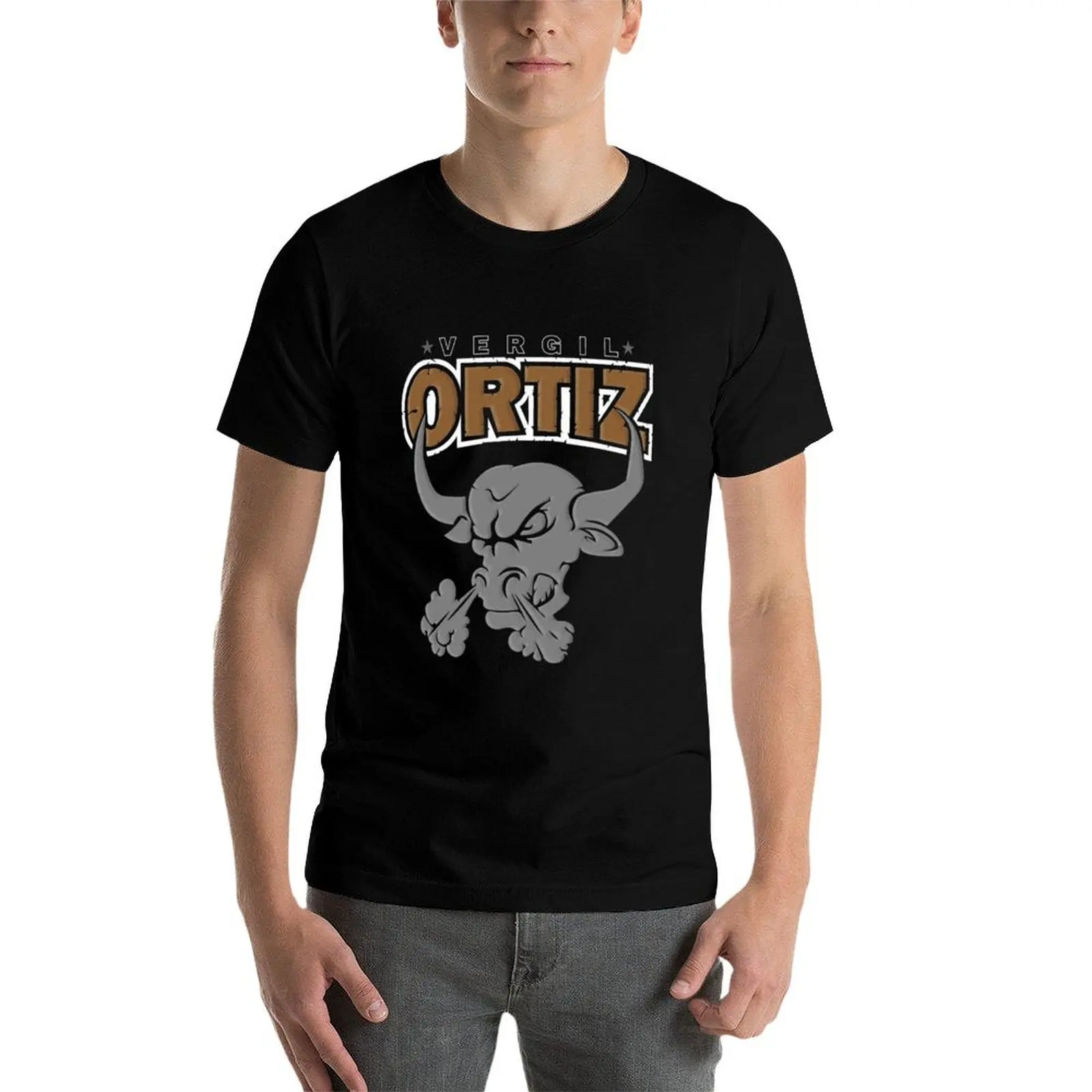 Vergil Ortiz Jr Boxing T-Shirt cotton tshirt 100% t shirts with prints t shirt for man T-Shirt