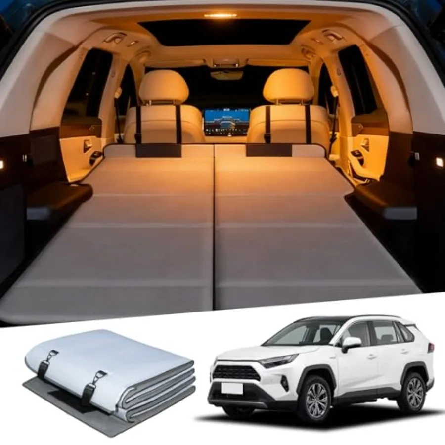 

Кемпинговая кровать для внедорожника, спальный матрас для багажника RAV4, мягкий флокированный матрас с откидной конструкцией для хранения, портативный.