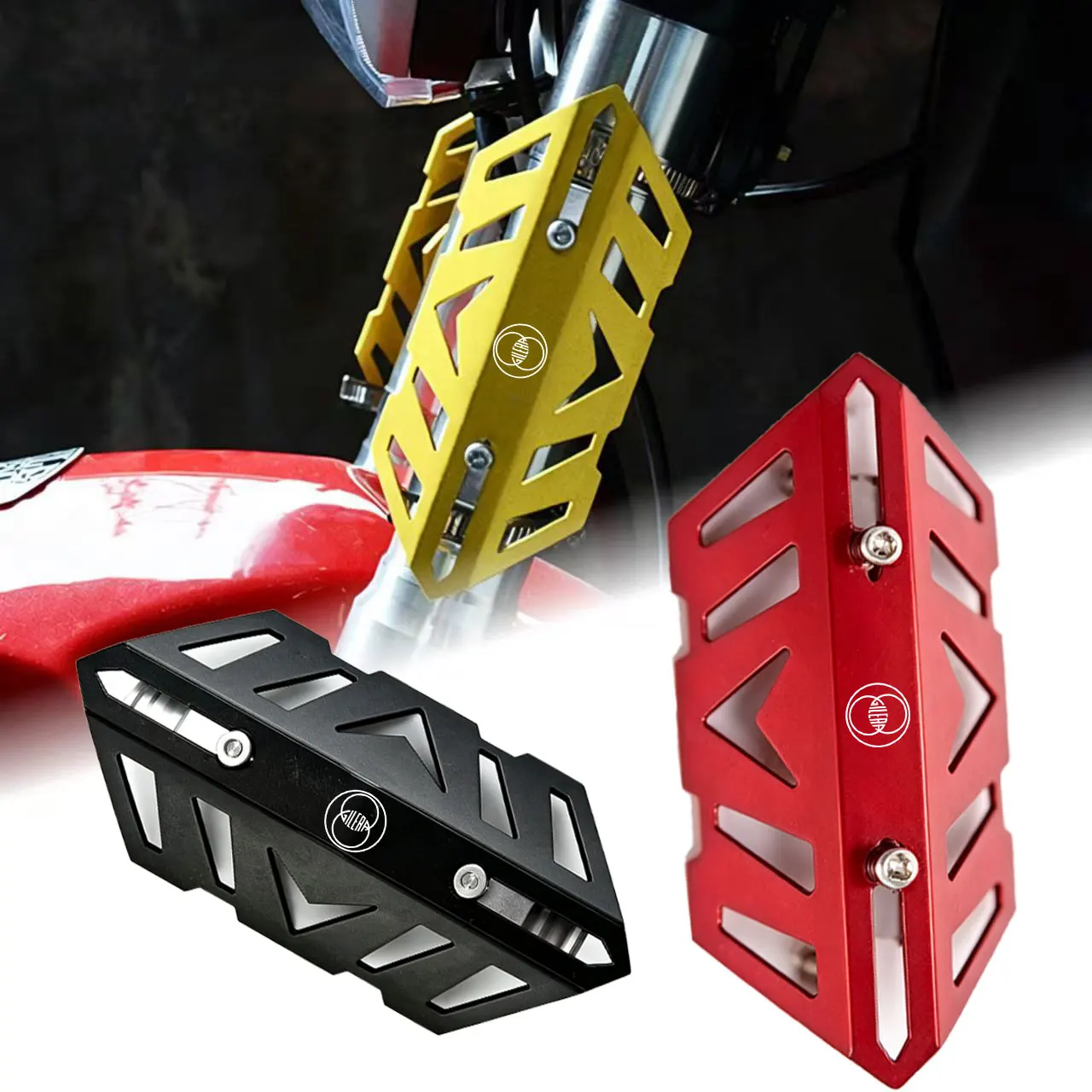 Motorcycle front fork protective cover and exhaust pipe decorative cover For Gilera GP800 Fuoco Nexus 500 Runner 50 125 200