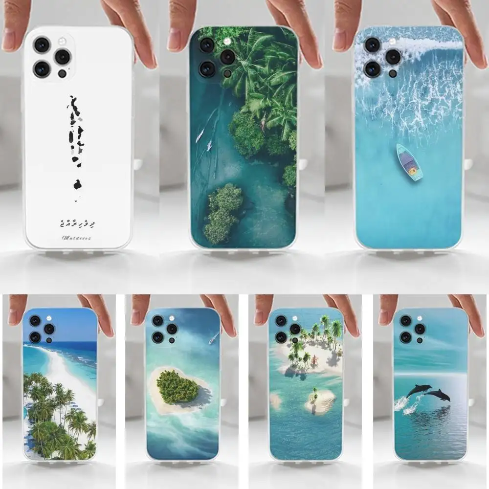

MALDIVES Map For iPhone Max,14,SE,12,15,Pro,17,Plus,11,XS,Mini,16,X,13,XR,Transparent Soft Cover Case