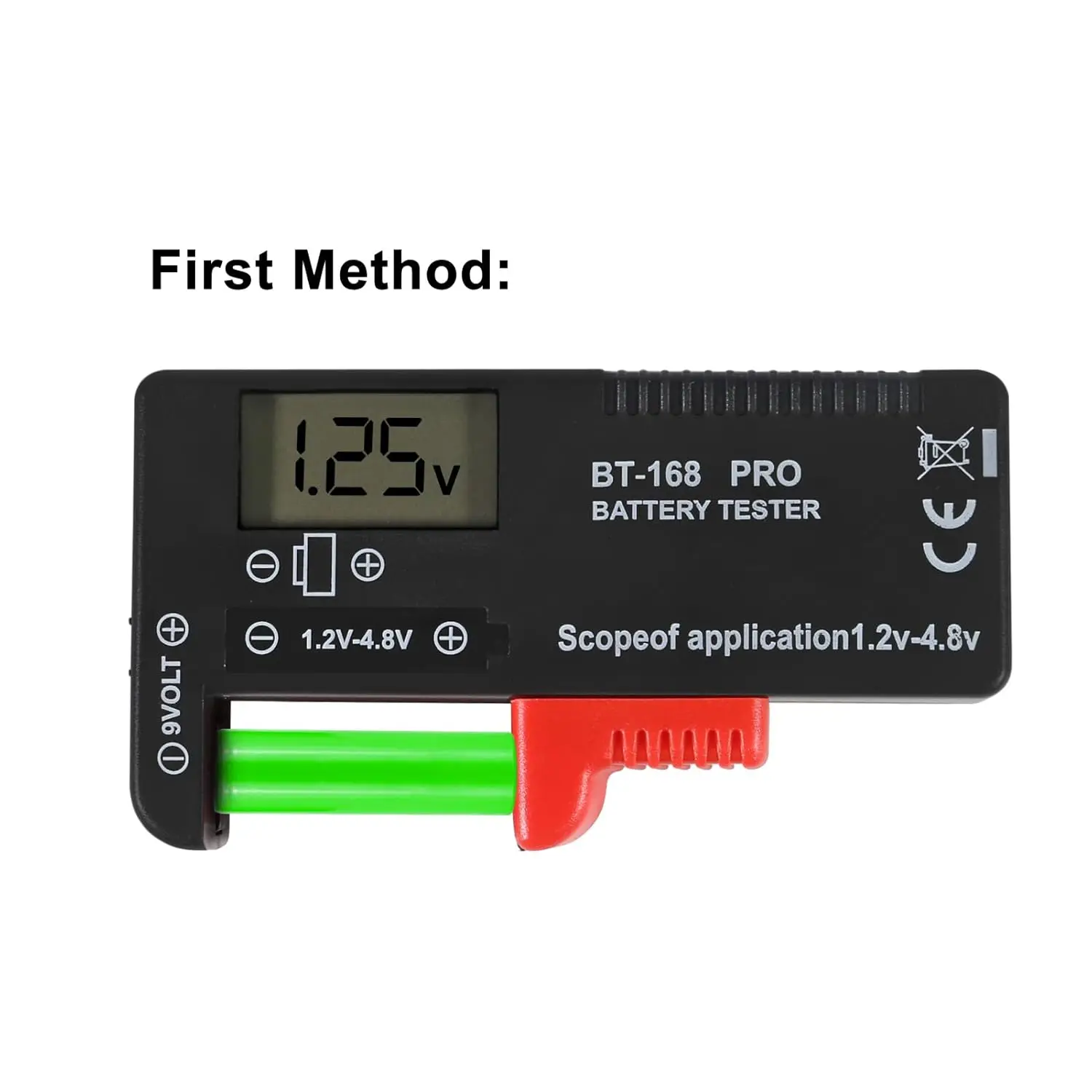 BT-168 PRO Battery Tester, Universal Battery Checker Small Battery Testers for AAA AA C D 9V 1.5V Button Cell Household Batterie