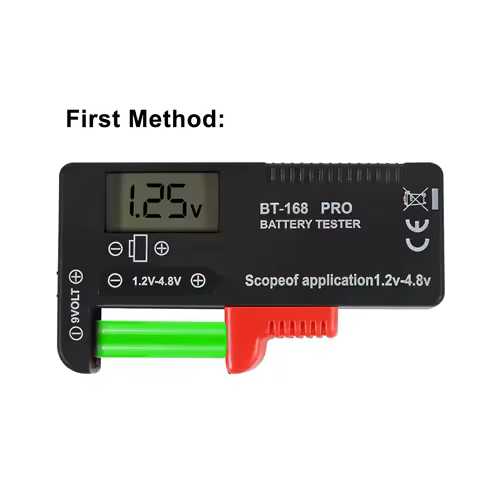 BT-168 PRO Battery Tester, Universal Battery Checker Small Battery Testers for AAA AA C D 9V 1.5V Button Cell Household Batterie