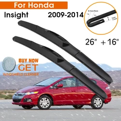 Car Wiper Blade For Honda Insight 2009-2014 Windshield Rubber Silicon Refill Front Window Wiper 26