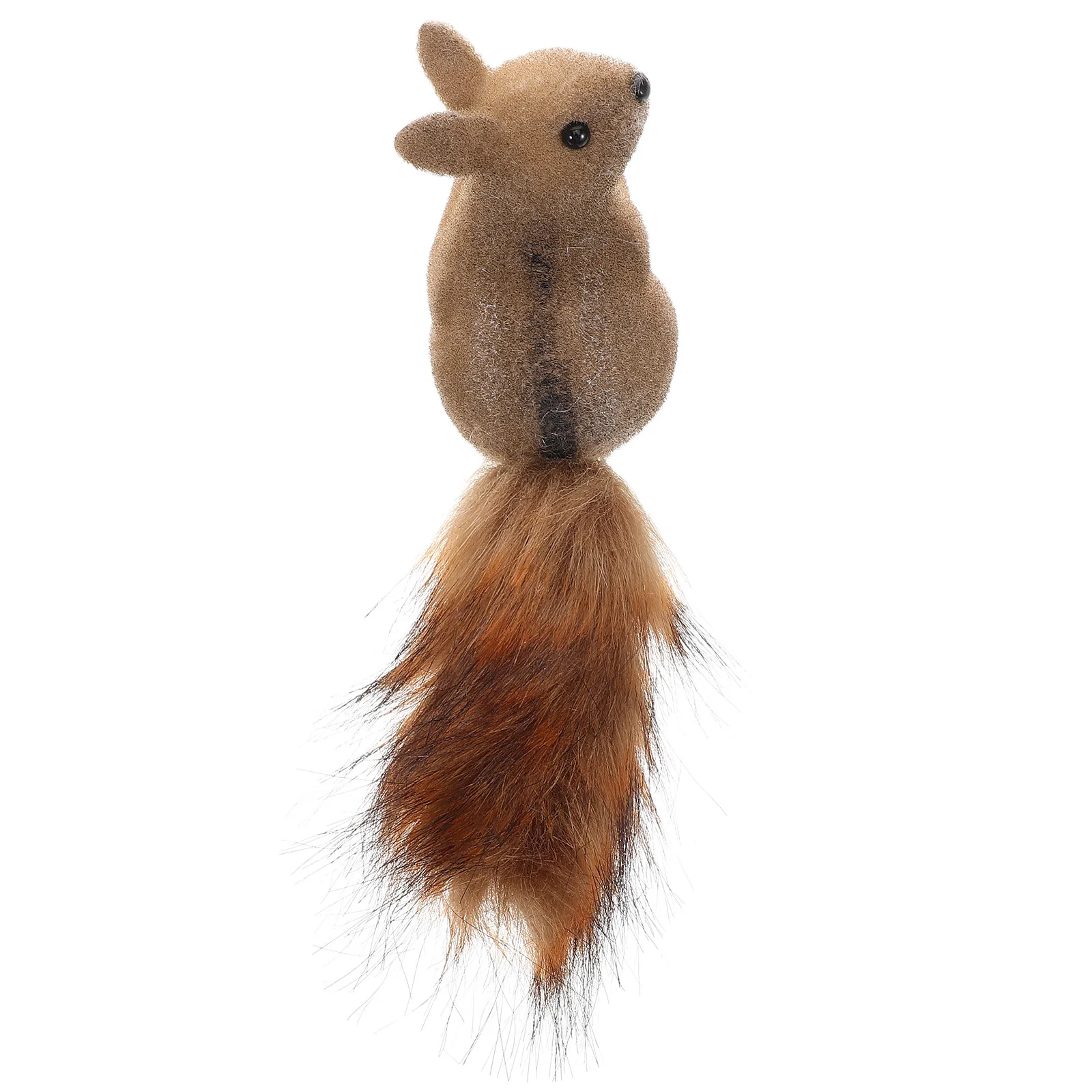 

Squirrel Decoration Home Party Favors Cute Hanging Ornament Light Brown Artificial Figurines Realistic Resin Statue Pendants