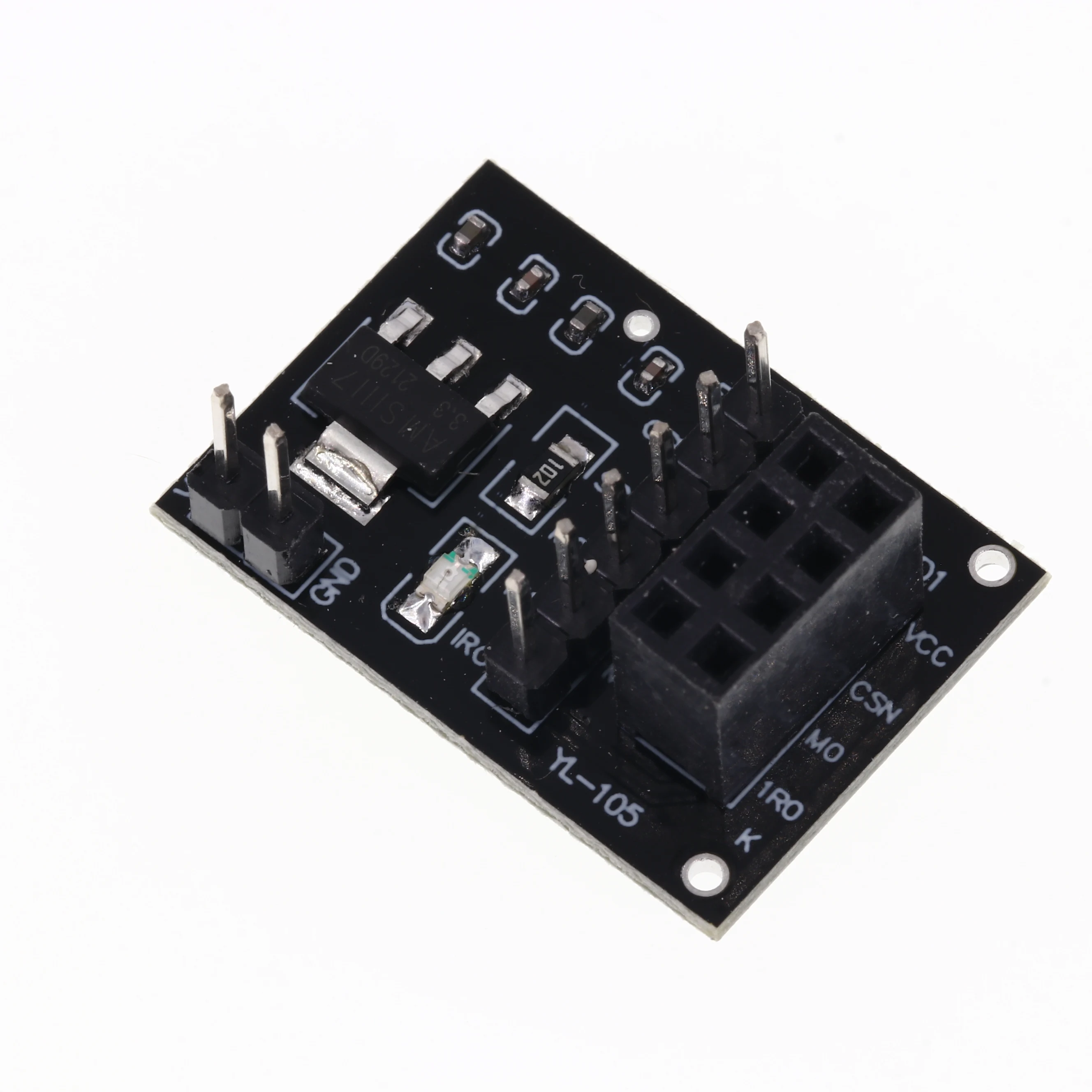 NRF24L01 Wireless adapter Module 3.3V New Socket Adapter plate Board For 8Pin For Robot Car 24L01 Wireless Module