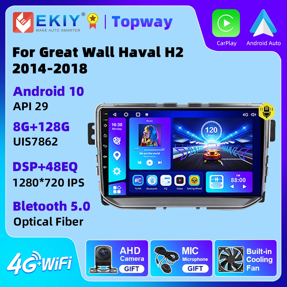 

EKIY Android For Great Wall Haval H2 2014 - 2018 Car Radio Display Autoradio Multimedia BT Player Navigation GPS Audio 2Din