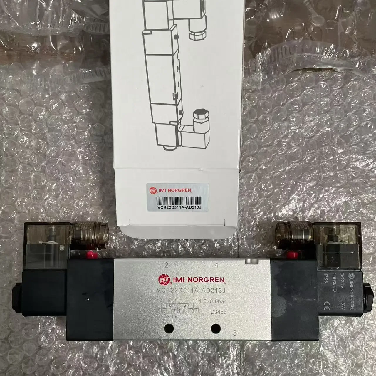 2026 VCB22D511A-AD213J, Norgren, Pilot Operated Solenoid Valve, G1/2 'Thread, 24DC
