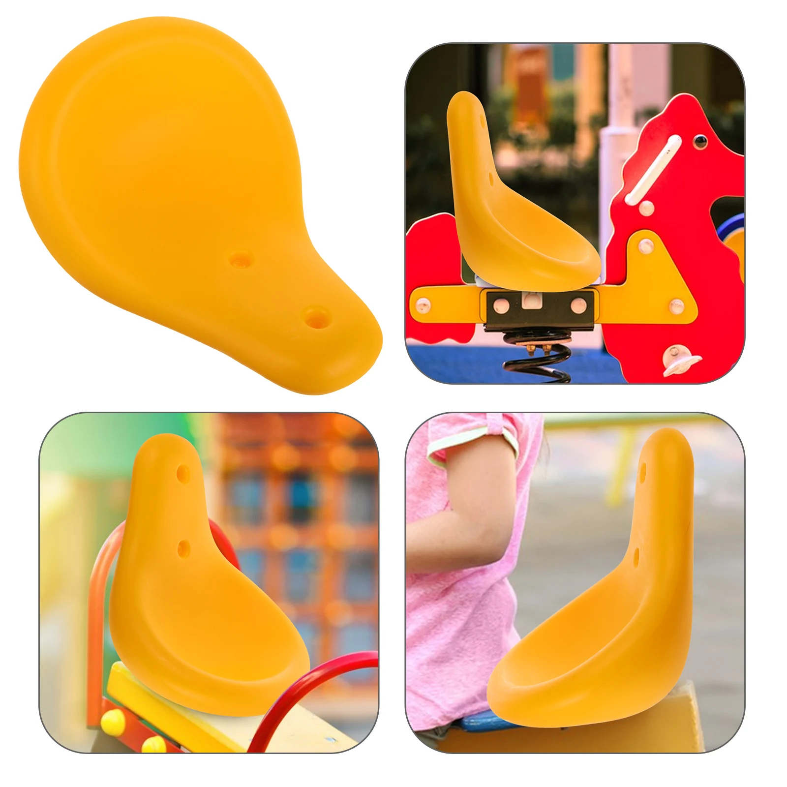

Seesaw Seat Cushion Colorful Kids Swivel Chair Outdoor Plastic Rocker Seat Board Toddler Playground Equipment Replacement Parts