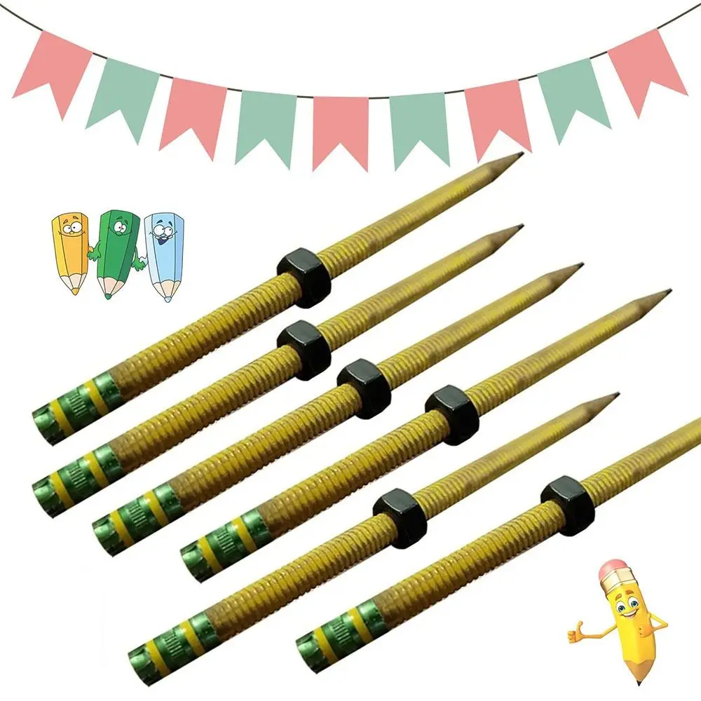 1/2/3/5 Stück neuer Stressabbau-ADHS-Bleistift verbessert den Fokus, lindert Ängste, rotierender Stift, Zappelstift mit Gewinde für Autismus-Kinder
