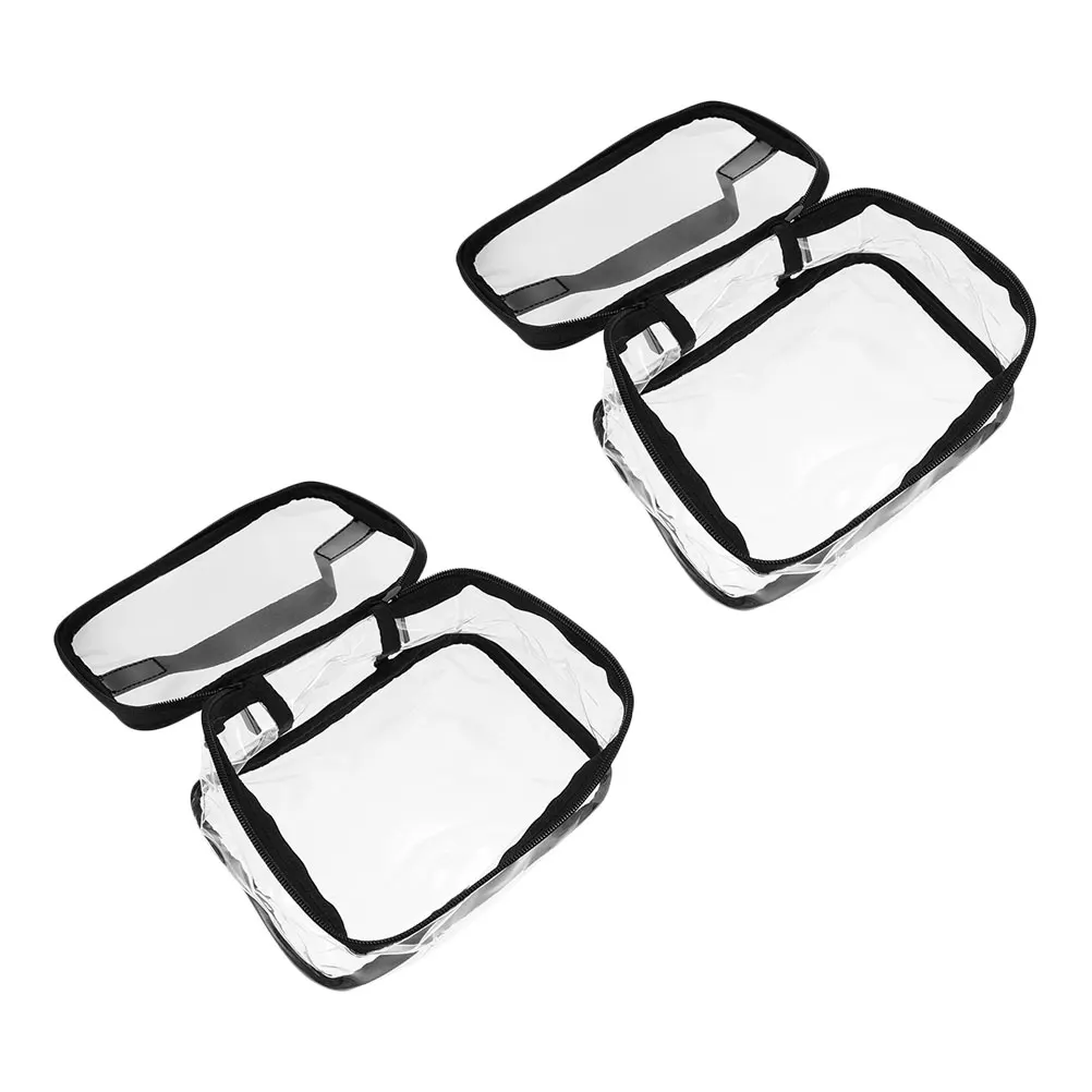 

2 Pcs Waterproof Toiletry Bag Travel Makeup Multi-functional Multipurpose Handbag