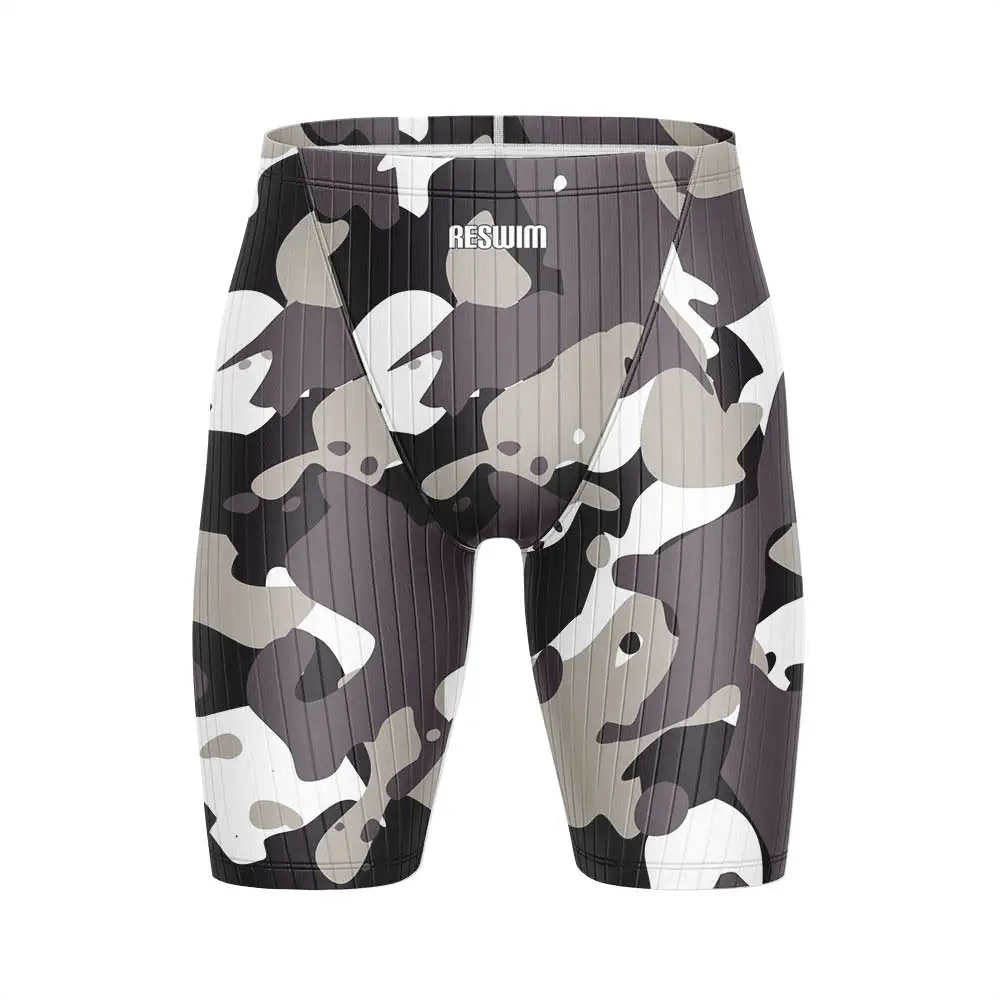 Bañador con estampado para hombre, traje de baño corto de entrenamiento atlético, mallas de playa, pantalones de surf y buceo