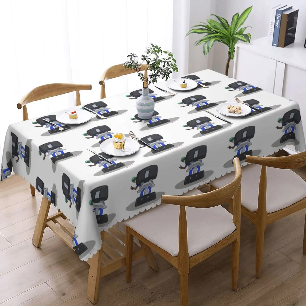 DV II Customized Rectangular Tablecloth Waterproof Table Cover for Dining Events Table Cloth