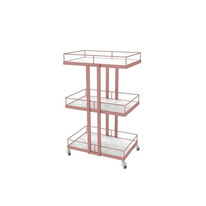 Auxiliary Cart Spa Equipment Removable Storage Trolley Salon Furniture Eyelash Organizer Wheels Hairdresser Rollers Trolly