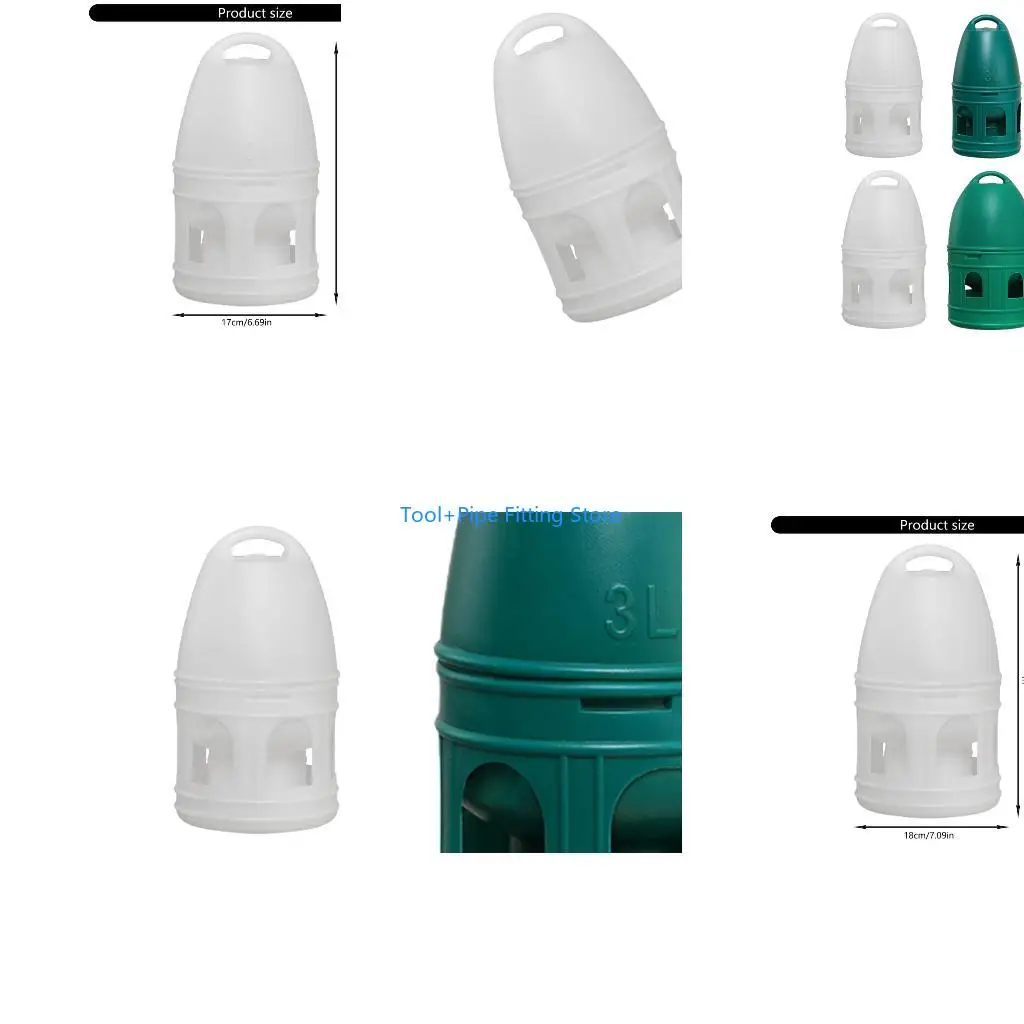 F92B Convenient 3/5Litre Waterer Watering Solution for Multiple Bird Garden Farm Use