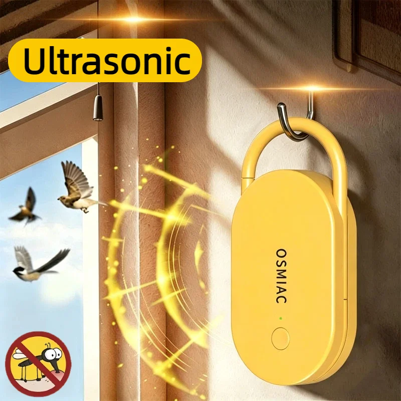 Car Ultrasonic Repeller Rechargeable Mosquito Mouse Rat Deterrent Anti Pest Control Lock Head For Home Vehicle Camping