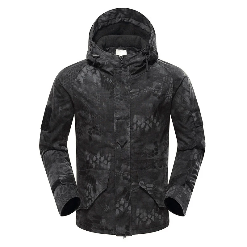 G8 Outdoor Tactical Camouflage Jacket Army Special Forces Men and Women Winter Warm Jacket Outdoor Windproof Hiking Cotton Cloth