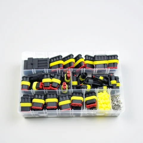 Waterproof Connectors Kit Automotive Wire Quick Connector Electrical In Car Wiring Auto Seal Socket 1 2 3 4 5 6 Pin Plug Kit Way