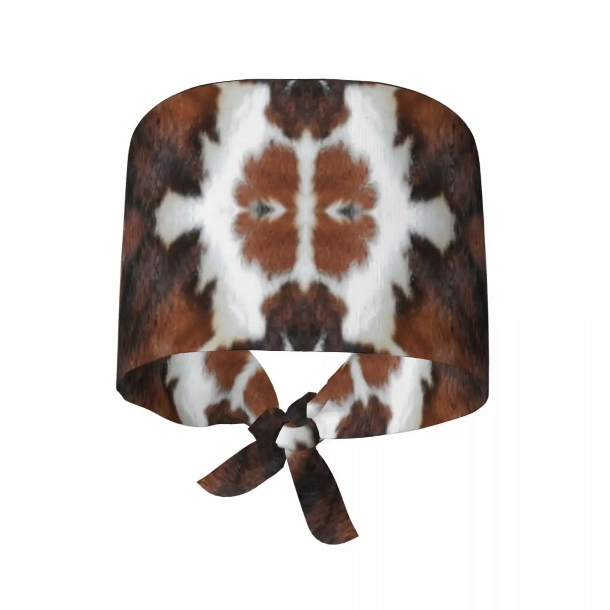 Gorro exfoliante con estampado de piel de vaca con textura de piel de vaca, gorro quirúrgico de trabajo para médico, gorros de enfermería ajustables para dentista