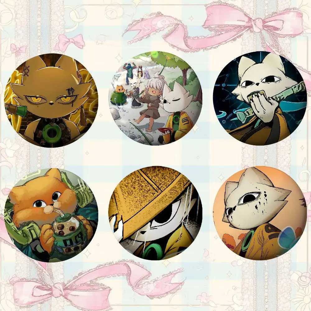 Cartoon N-Nine S-Sols Broschen Stilvolle Ornament-Pins Exquisites rundes Abzeichen Taschenaccessoires Schmuckgeschenke