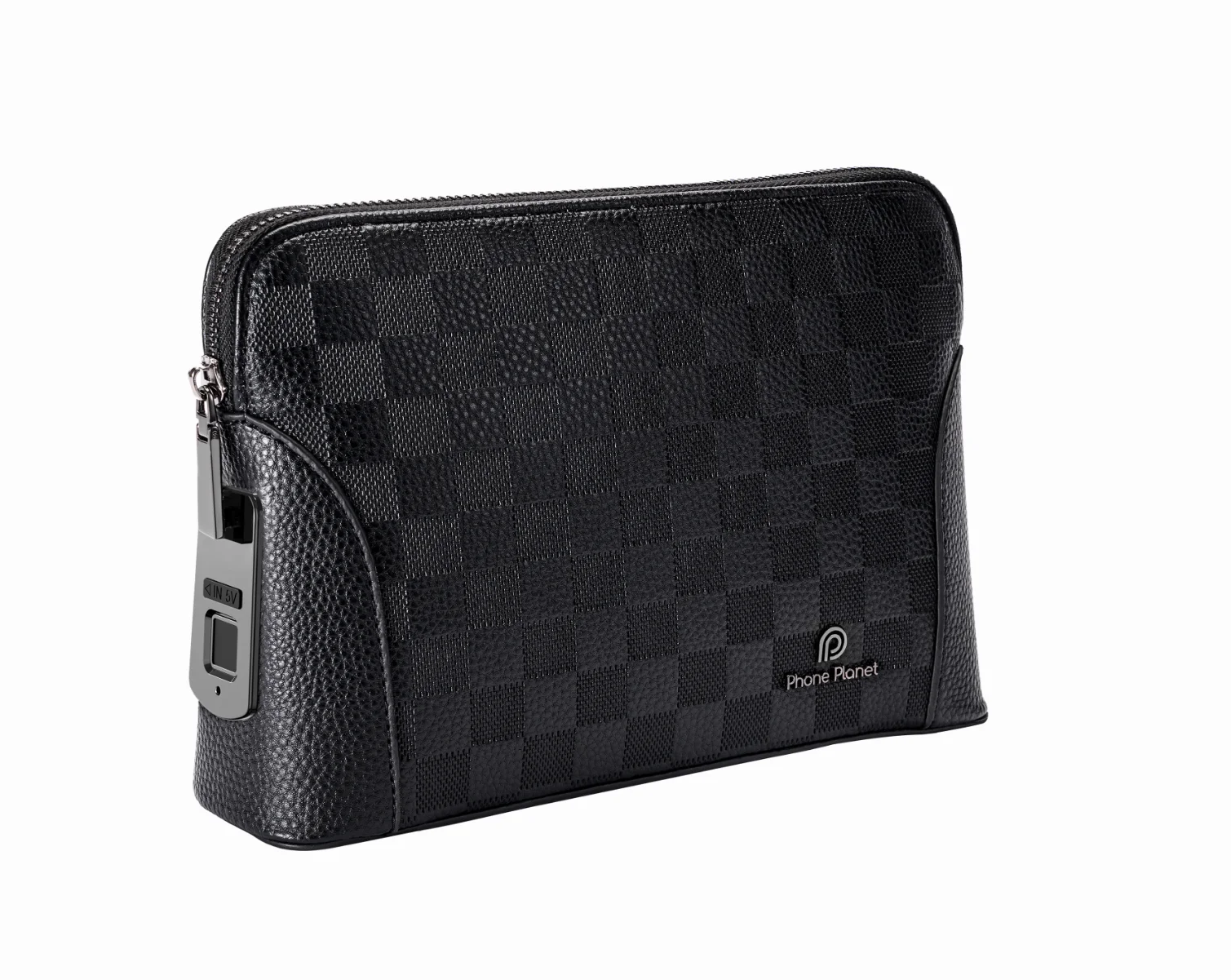 3In1 Men Fingerprint Lock Business Briefcase Durable Flexible Fabric Multi Layer Storage Smooth Zipper 6Month Standby Laptop Bag