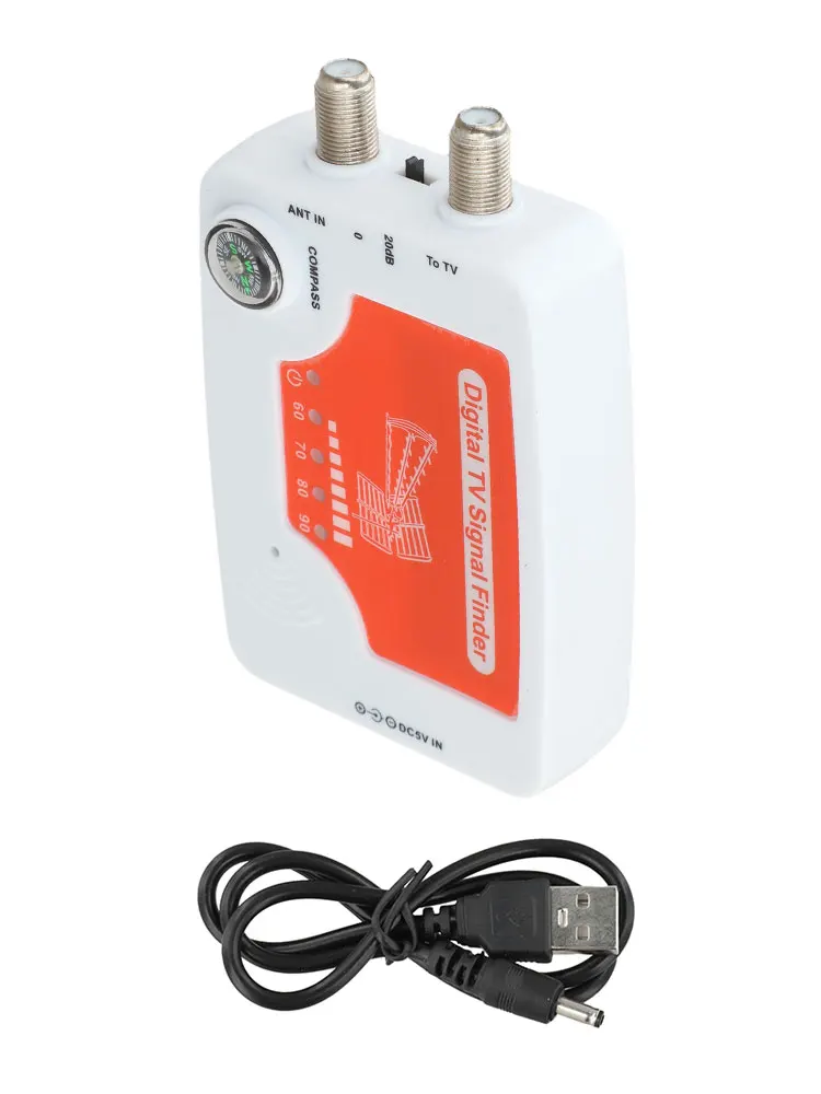 TF-02 Digital TV Strength Meter 40-862MHz DVB-T For Satellite For Finder With For Compass LED Indicator For Antenna Installation