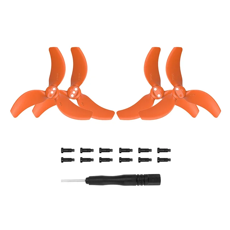 4pcs Propellers 3032S Blade Prop with Screws Screwdriver Tool for DJI Avata 2 Drone Accessories Red Blue Orange