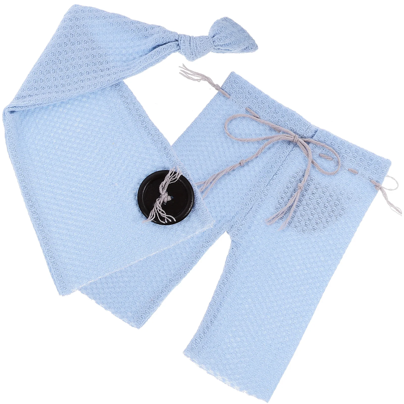 

1Set Newborn Photography Hat Knit Pants Set Soft Breathable Baby Boy Girl Outfit Newborn Hospital Photoshoot Outfit