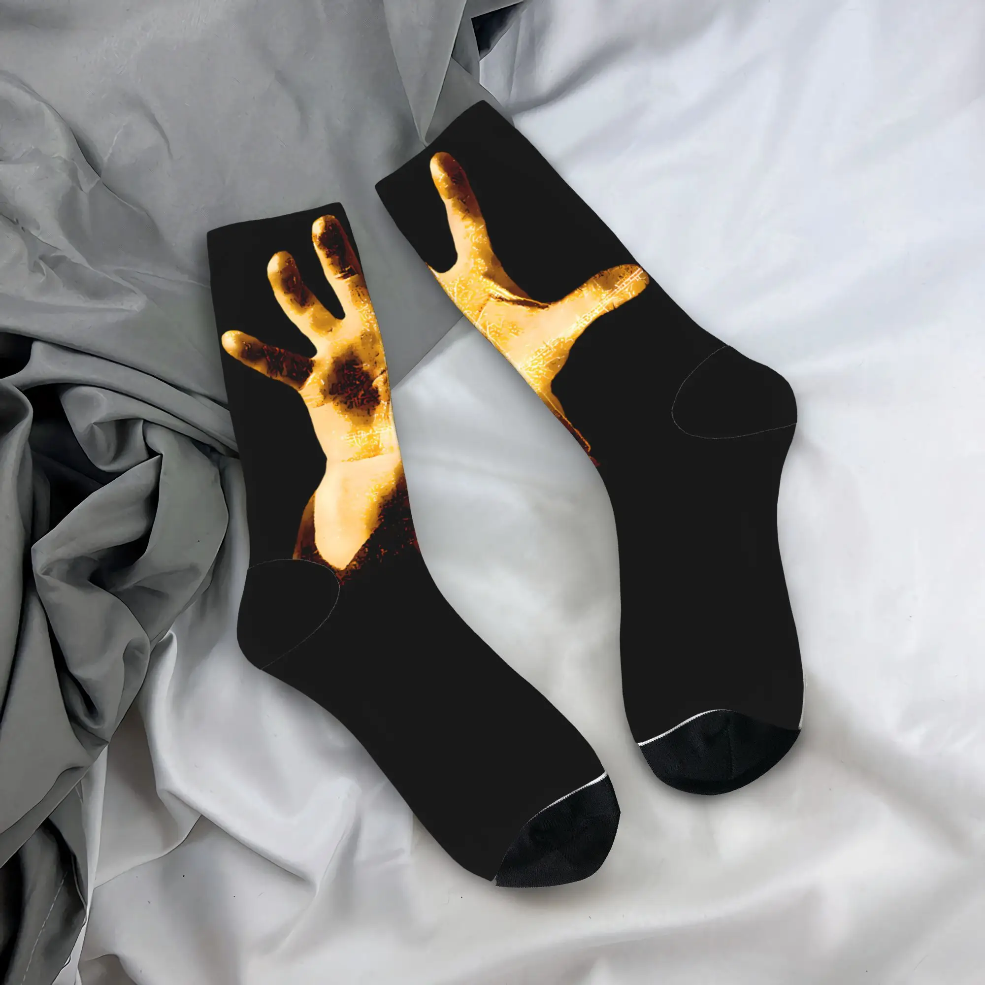 

Systemed of a Down Socks Heavy Metal Pattern Stockings Non Skid Men Socks Breathable Winter Retro Running Socks