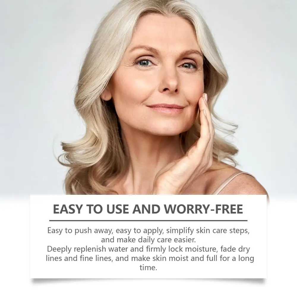 Skin Tightening Magic Collagen Fullerene Neck Cream with Roller 50g Magic Anti Fine Line Cream for Tightening and Firming