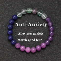 Natural Stone Bracelet Women Men Attract Good Luck Money Protection Health Green Malachite Tiger Eye Beads Bracelet Bangles