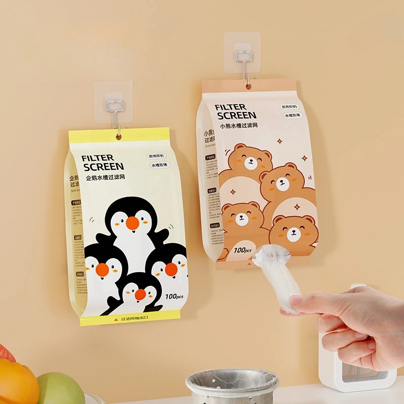 

Cartoon Disposable Kitchen Sink Filter Screen Vegetable Basin Sink Fine Mesh Strainer Sewer Garbage Anti Blocking Filter Screen