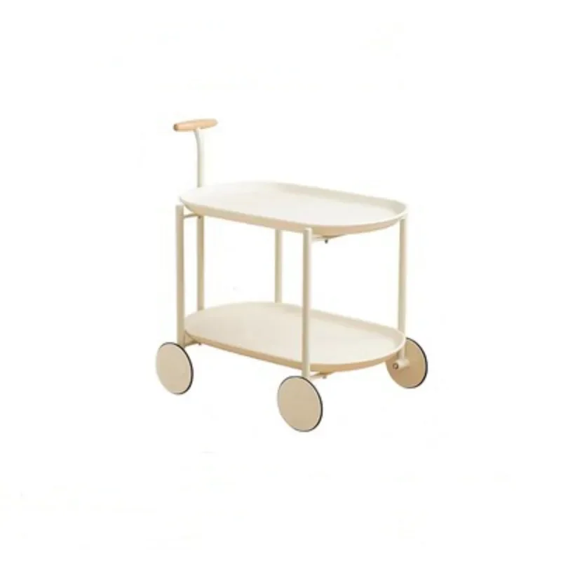 

European creative Internet celebrity trolley rack ins movable small apartment coffee table modern simple sofa side table