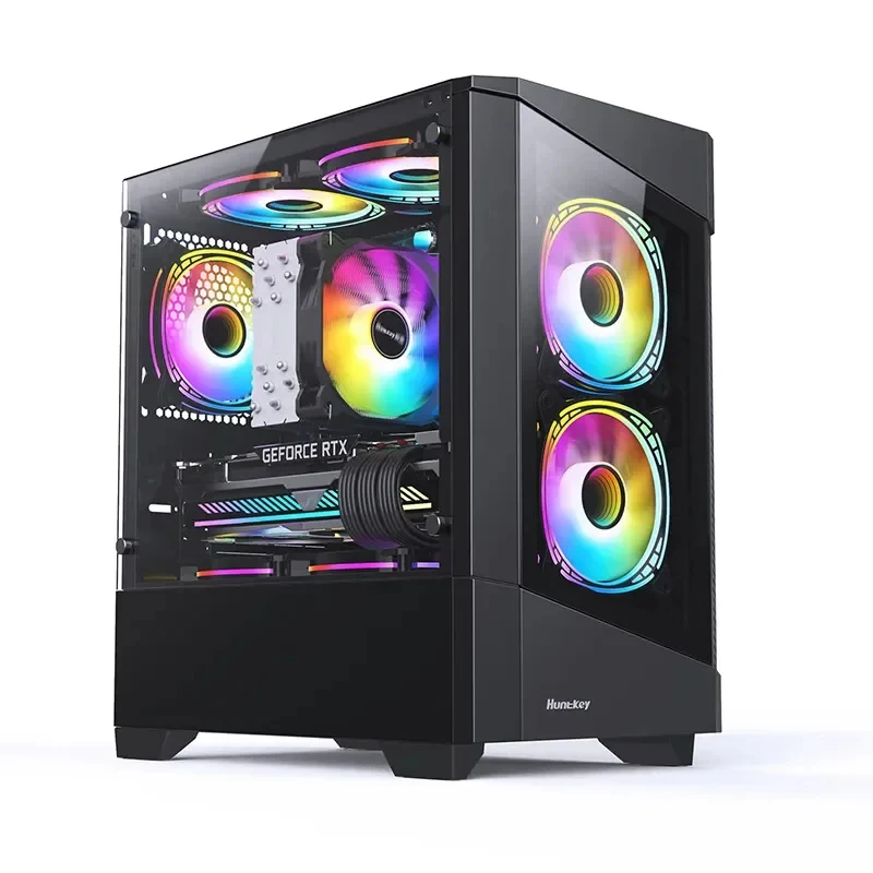GX660 Desktop computer I7 13850HX  32GB 1TB SSD 20 core win-11 PC Desktop Computer host Office and household use Gaming pc pcs