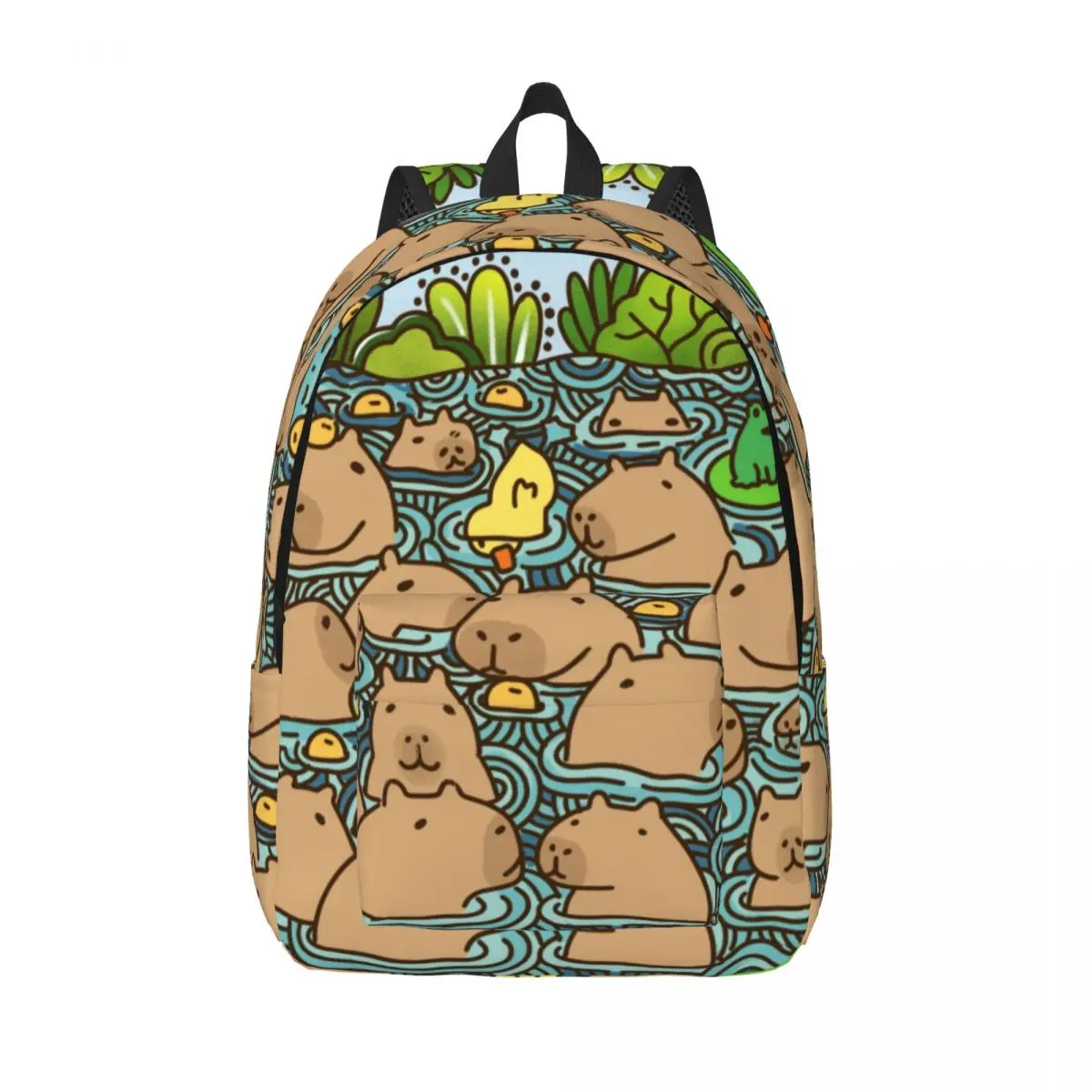 Summer Capybaras Backpack Cartoon Rodent Cute Aesthetic Backpacks Women Men Travel School Bags High Quality Rucksack Christmas