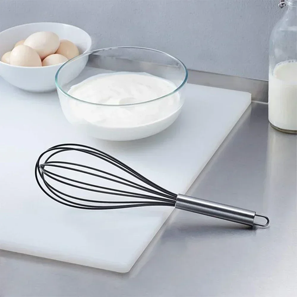 10-inchManual Egg Beater Stainless Whisk Kitchen Wire Balloon Whisk Milk egg cooker Egg Mixing Mixer Tools  kitchen gadgets