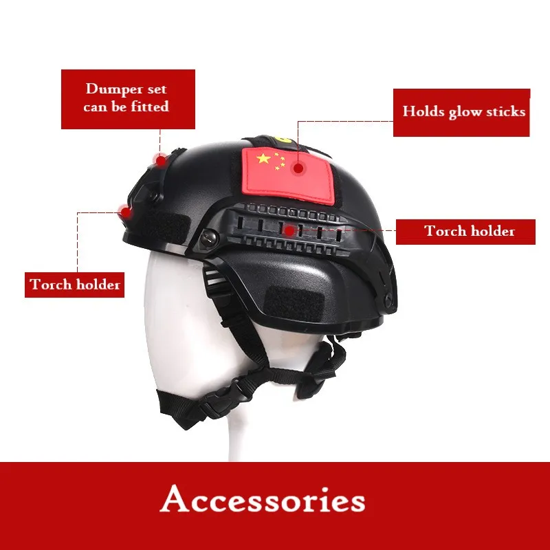 MICH2000 Tactical Helmet Special Forces Action Version Army Fan Lightweight Rail Helmet Riot Gear