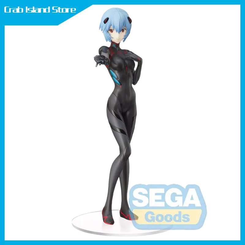 

SEGA Original NEON GENESIS EVANGELION Anime Figure Ayanami Rei Black Suit Action Figure Toys for Kids Gift Model