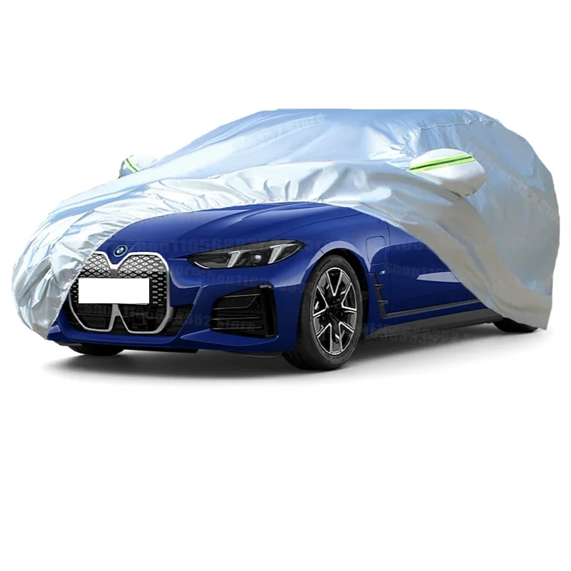 For BMW i4 Car Cover Outdoor Protection Covers Snow Sunshade Waterproof Dustproof Exterior UV Car Accessories