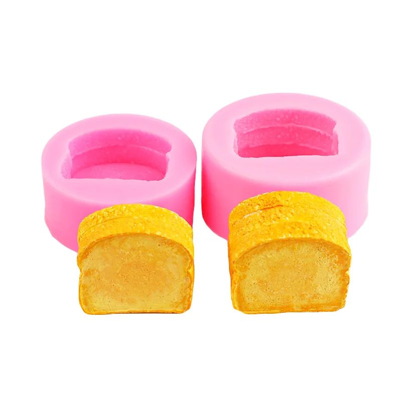 

Bread Slices Toast Silicone Molds 2-layer 3-layer Fondant Mousse Cake Mold Plaster Candle Epoxy Resin Molds Baking Accessories