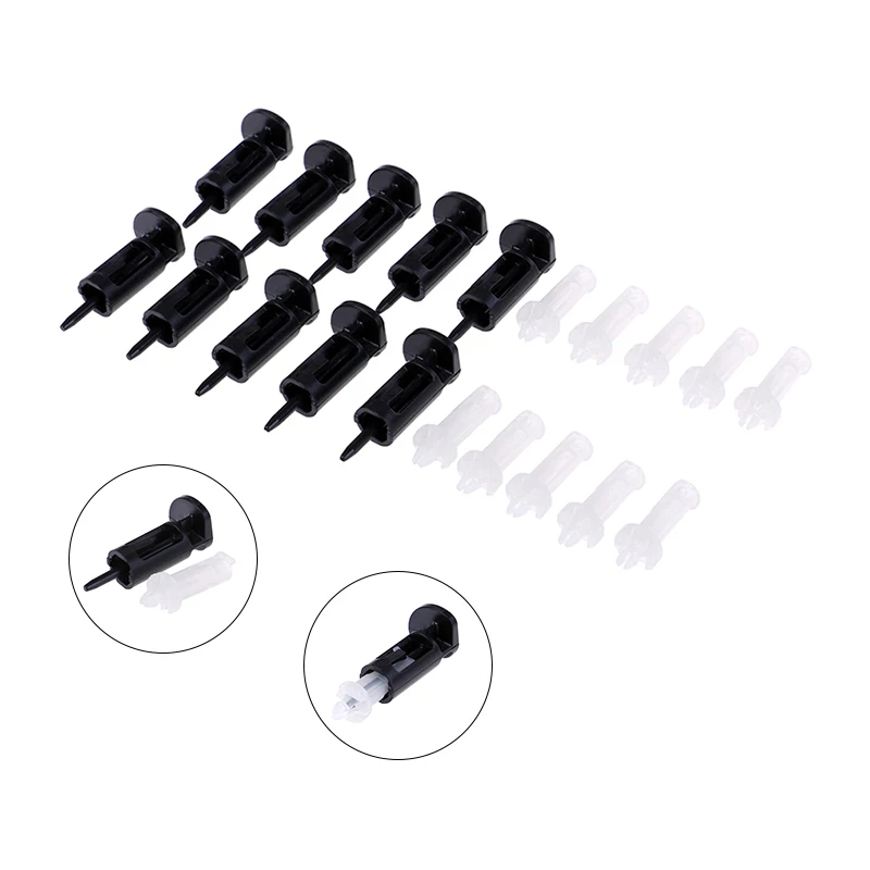 10Pcs 775/1156 CPU Heatsink Fastener Plastic Push Buckle PC Cooler Cooling Fan For Intel CPU Mount Pin Fan Foot