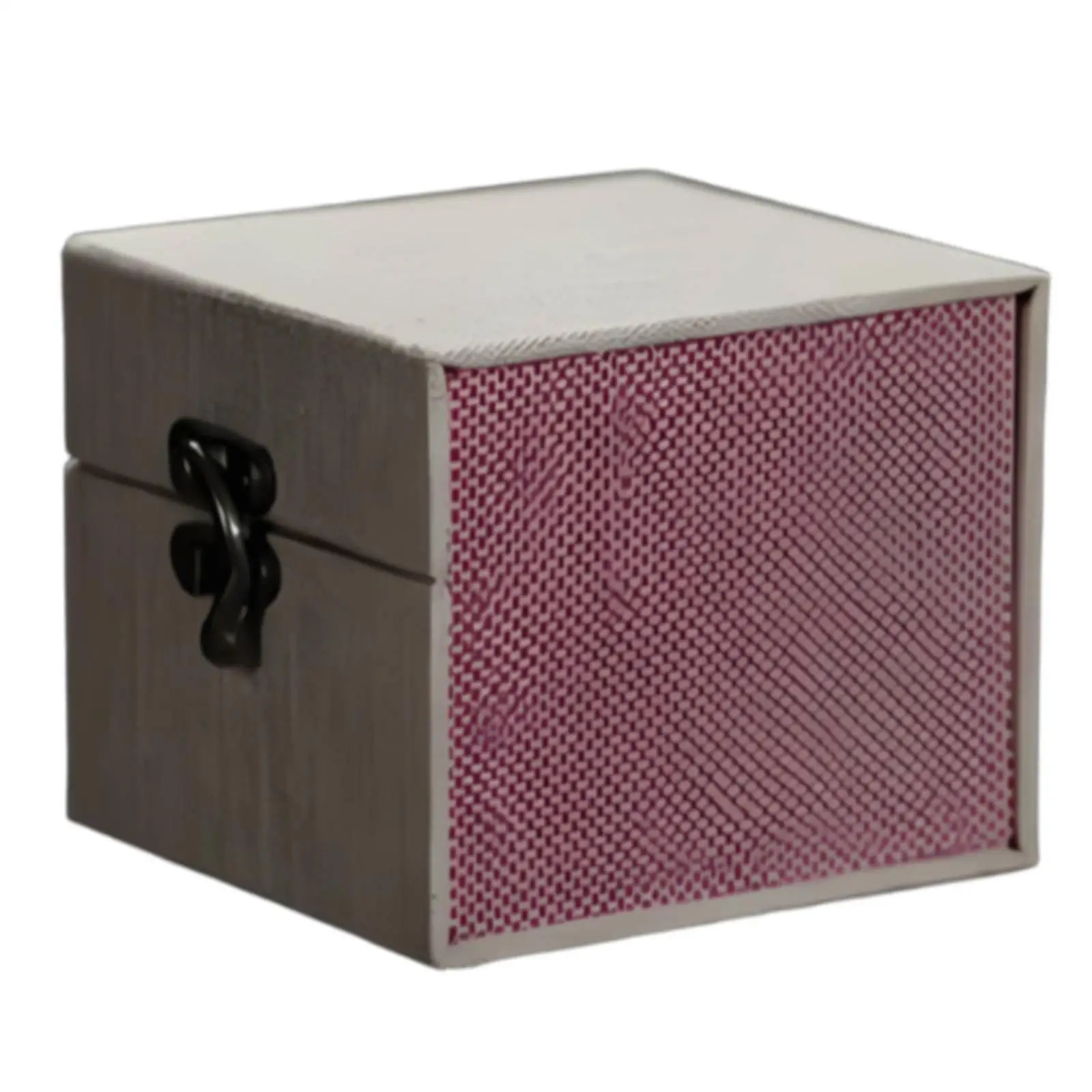 Luxury Industrial Case with Brocade Textile Exterior for Clay Teapot Jewelry Organizer Box with Lock