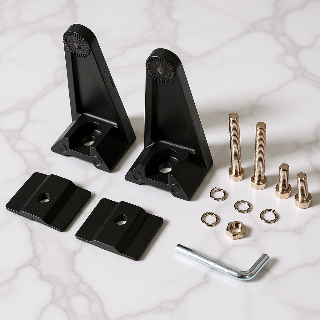 

Universal LED Light Bar Bracket Side Mounting Kit Dual Mounting Anti-Vibration Rubber Pads for Truck Light Bar Bracket