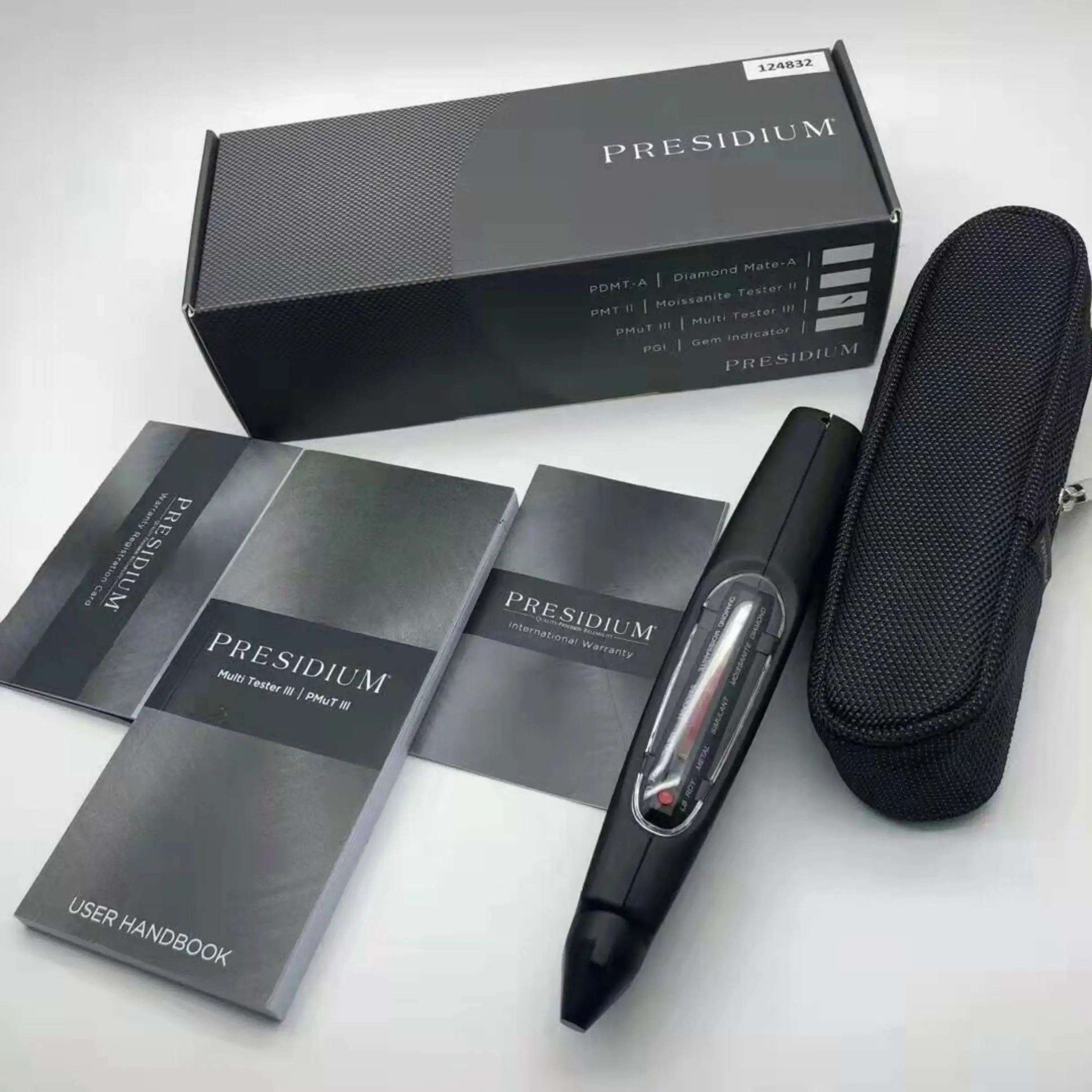 Presidium Multi Tester III Portable Gemstone Diamond Tester Pen Moissanite Stones Presidium Diamond Tester