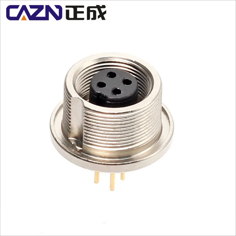 Automation M9 PCB Connector Male&female Front Mount Sensor 2/3/4/5/6/7/8 Pin Optional Panel mount Socket
