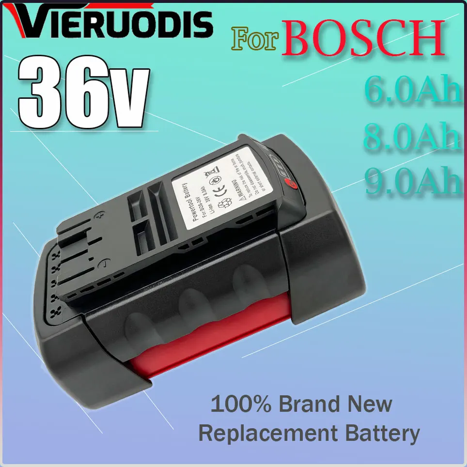 

BAT836 Замена литий-ионного аккумулятора Bosch 36 В 6,0 Ач BAT810 BAT840 D70 771 (A) 2607336004 2607336107 2607336108 1600Z003C