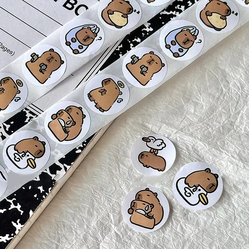 500pcs Cartoon Capybara Sticker Decals Decoration DIY Phone Notebook Suitcase Laptop Fridge Kids Sticker