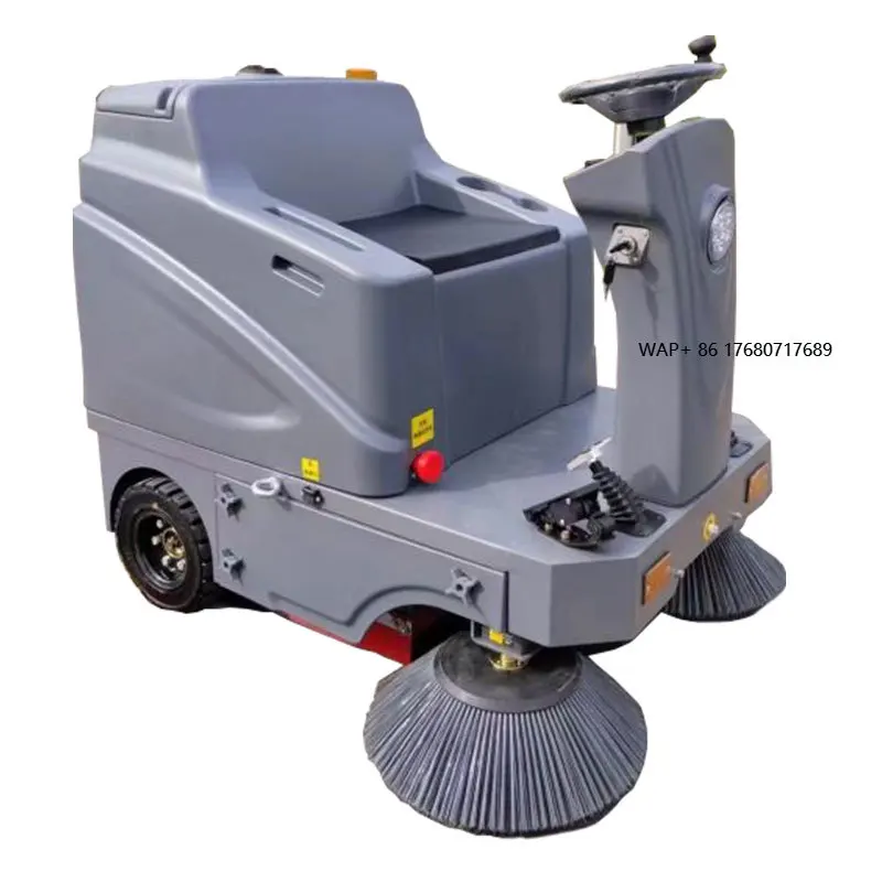 High Quality Mini Electric Manual Ride-on Sweeper New Industrial Floor Road Street Cleaning Truck China Leaf Collection Machine